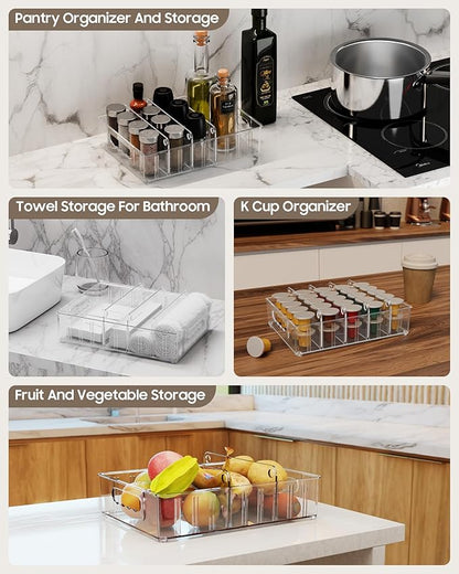 LYNG Lid Organizers Inside Cabinet, Food Container Lid Organizer
