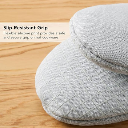 KITCHENAID Gourmet Series Gridlines Mini Oven Mitts 2-Pack Set, Heat Resistant