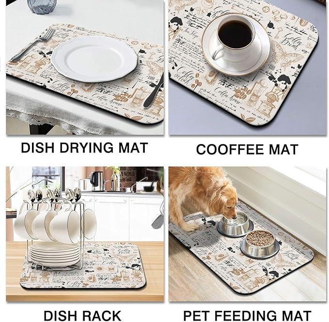 Absorbent Coffee Bar Mat