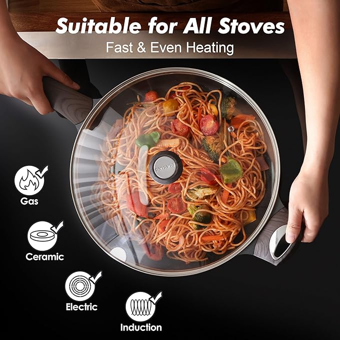 SENSARTE Ceramic Nonstick Frying Pan Skillet