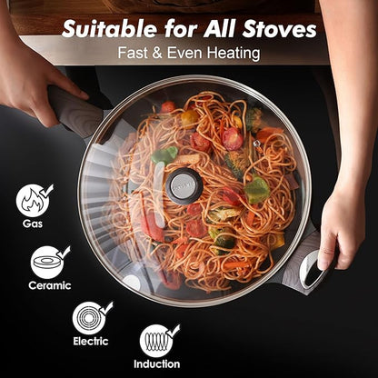 SENSARTE Ceramic Nonstick Frying Pan Skillet