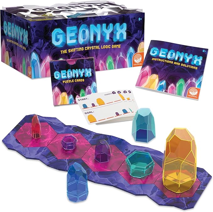 MindWare Geonyx Single-Player Logic Game - Brain Teaser Puzzle Game for Kids and Adults Ages 8 and Up