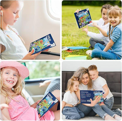 ASTARON Magnetic Puzzles for Toddlers, 16-20-25 Pieces Animal Learning Magnet Puzzle for Road Trip, Educational Travel Toys Car Plane Activities for Kids, Kids Birthday Gifts