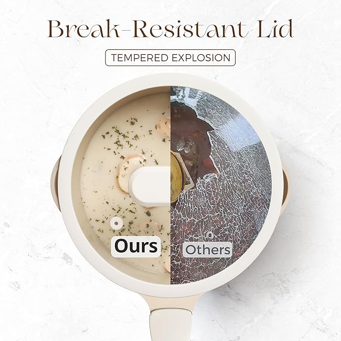 PRICUSIS Ceramic Nonstick Saucepan
