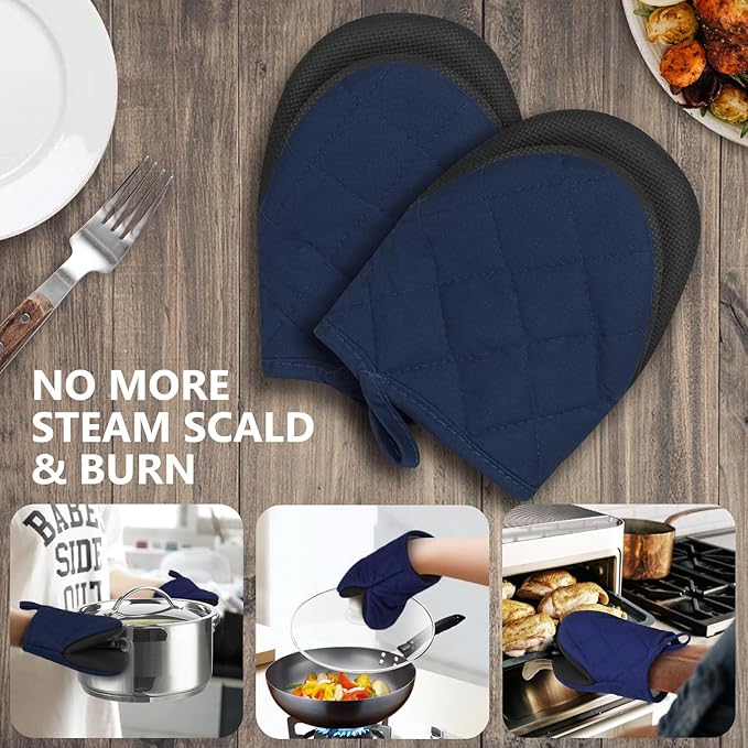1 Pair Short Oven Mitts