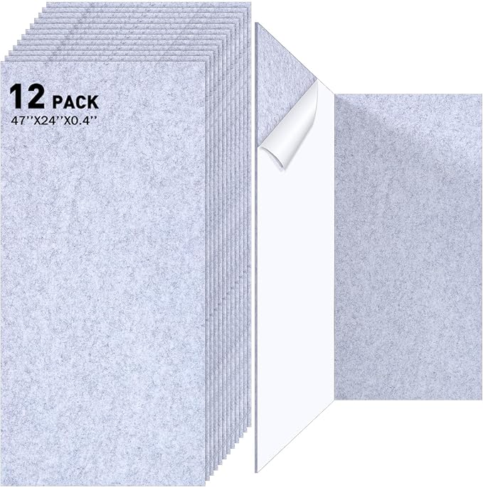 12 Pack Large Acoustic Panels