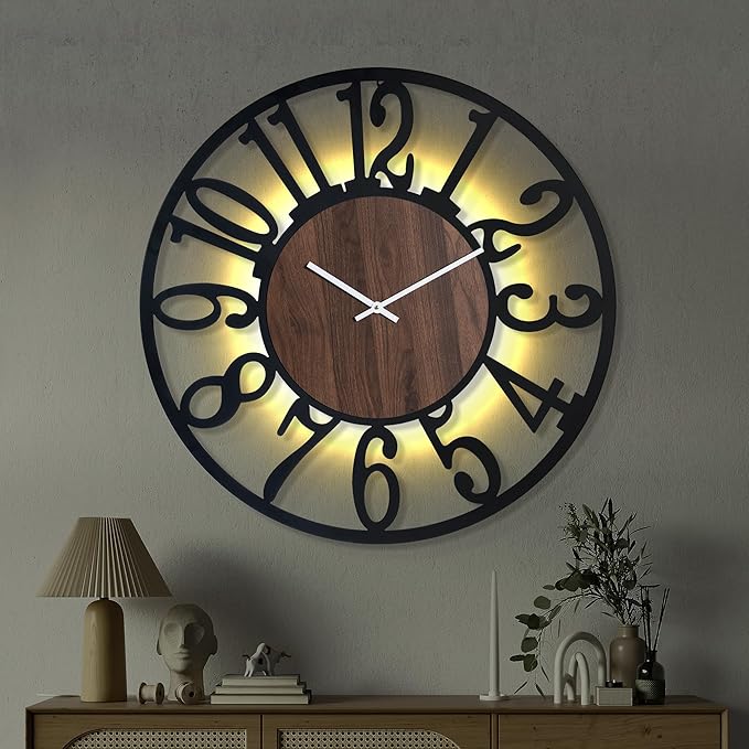 Casaformia 30'' Large Silent Wall Clock