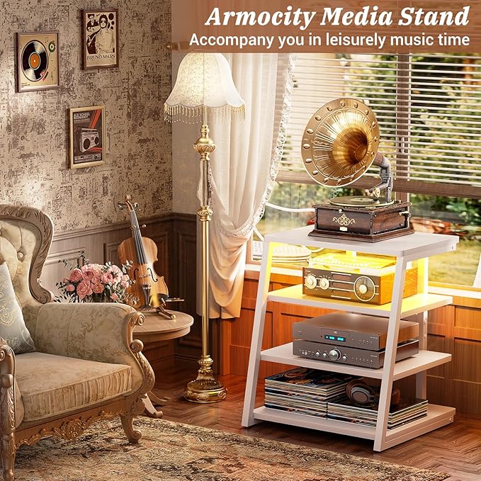 Armocity 4-Tier AV Media Stand