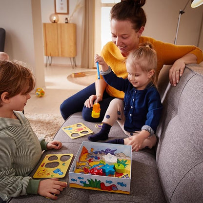 HABA Magnetic Fishing Game - Here Fishy Fishy, My Very First Games Learning Toys & Preschool Toys for Ages 2 and Up, German Box