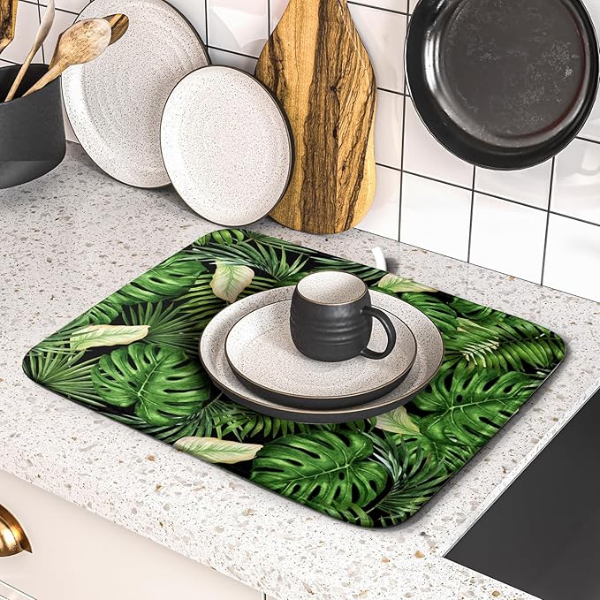 Giwawa Tropical Palm Leaf Dish Drying Mat