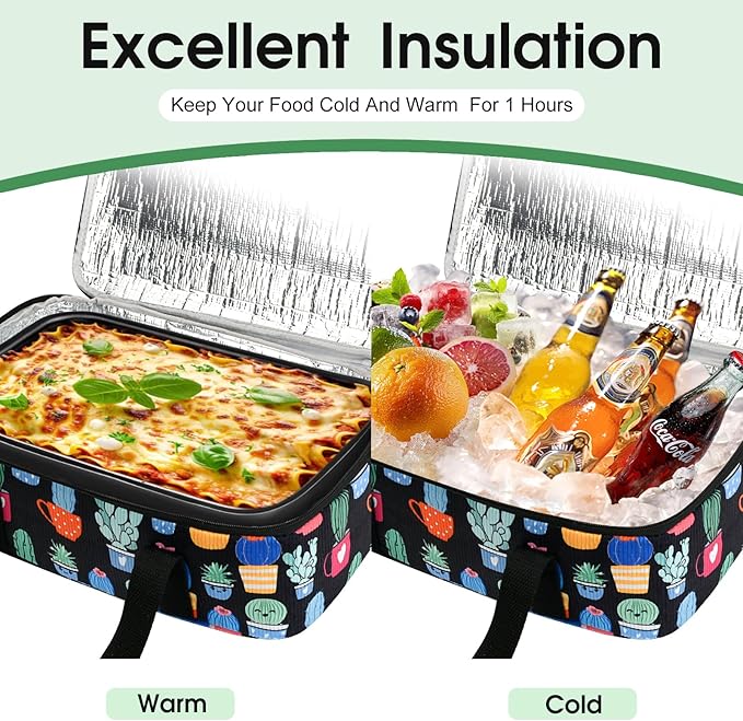 Corduroy Casserole Carrier, Insulated Lasagna Lugger