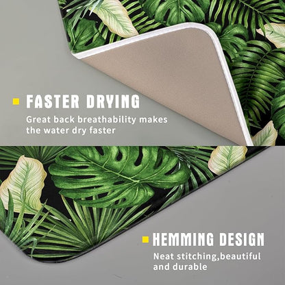 Giwawa Tropical Palm Leaf Dish Drying Mat