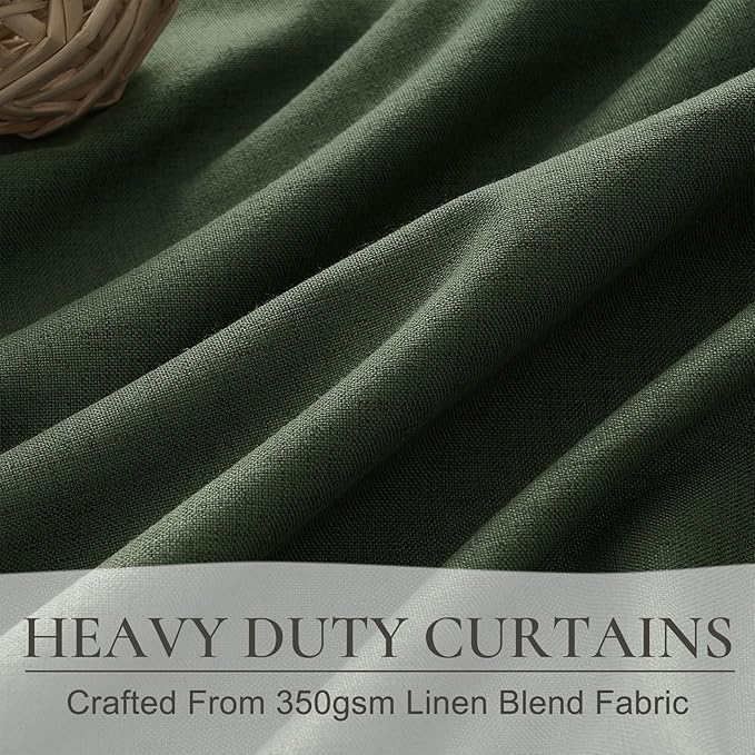 Dark Green Curtains 84 Inches Long