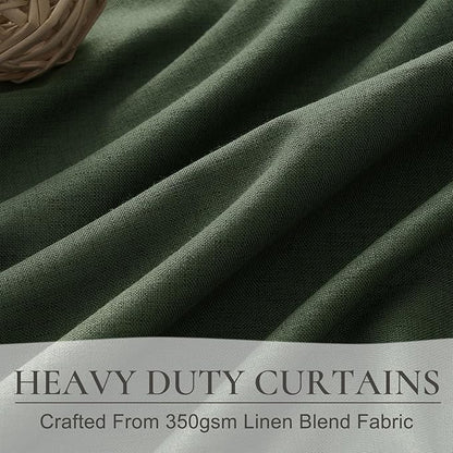 Dark Green Curtains 84 Inches Long
