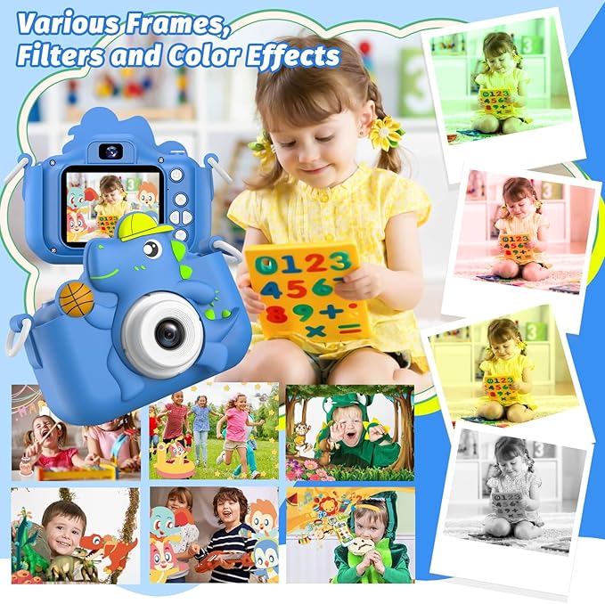Kids Camera Toy, masterbee Children Age 3-12, Christmas/Birthday Gifts for Girls, 1080P HD Video, Gift for 3 4 5 6 7 8 9 10 11 12 Year Old Girl Blue