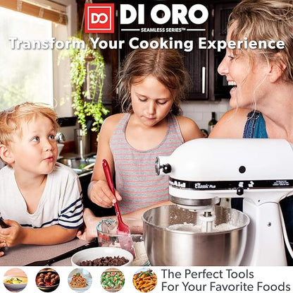DIORO Silicone Mixing & Serving Spoons