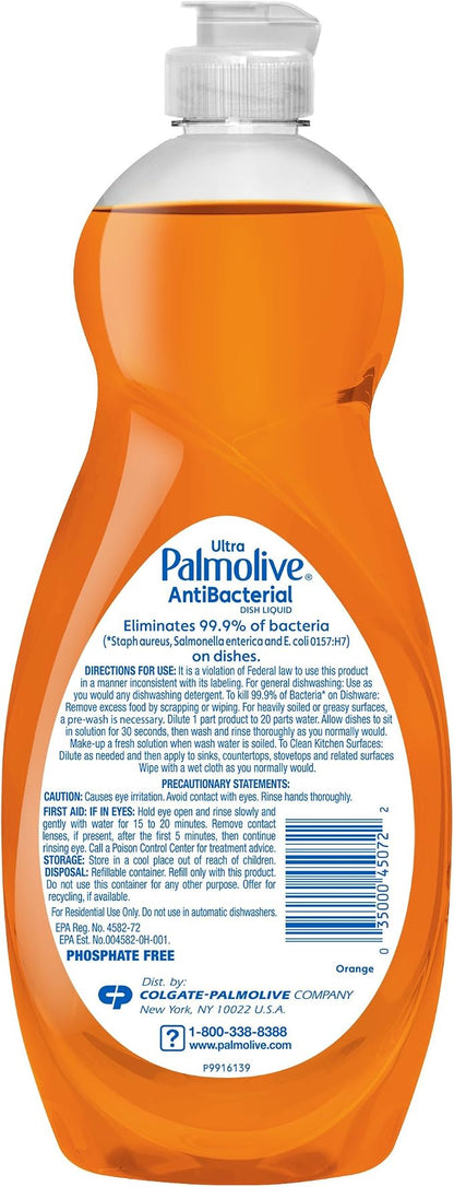 Palmolive Ultra Dish Soap, Antibacterial - 32.5 Fluid Ounce (9 Pack)
