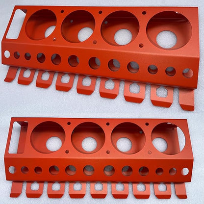 Bottle Storage Rack, Detailing Brush Organizer, Spray Bottle Storage Rack, 3/8" Air Tool Holder, for Garage and Workspace (1pc-Orange)