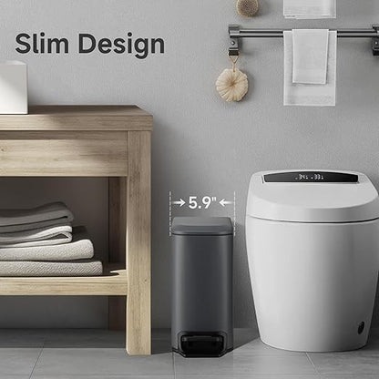 TIPGO Slim Bathroom Trash Can