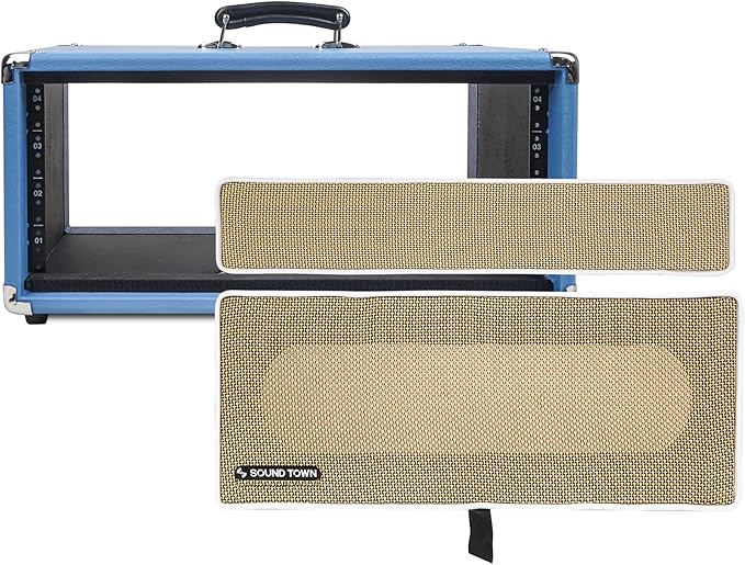 Sound Town Vintage 4U Amp Rack Case, 12.5" Depth