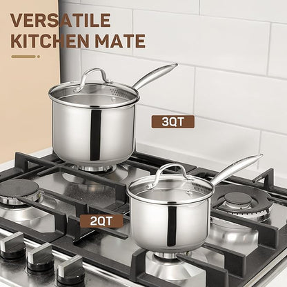 Ciwete 3 Qt Stainless Steel Saucepan