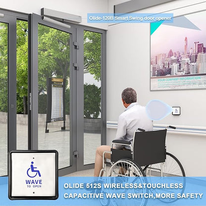 Olideauto Wireless Handicap Door Opener, Pair