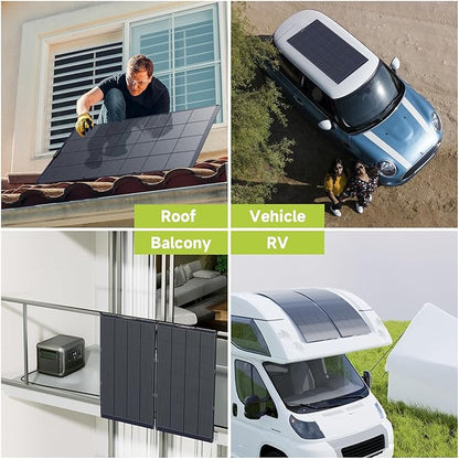 ALLPOWERS SF200 200W Flexible Solar Panel, Ultra-Thin 3mm Bendable