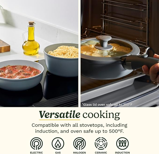 Cuisinart 13-Pc, ClickSmart Nonstick Detachable Handle Ceramic Cookware