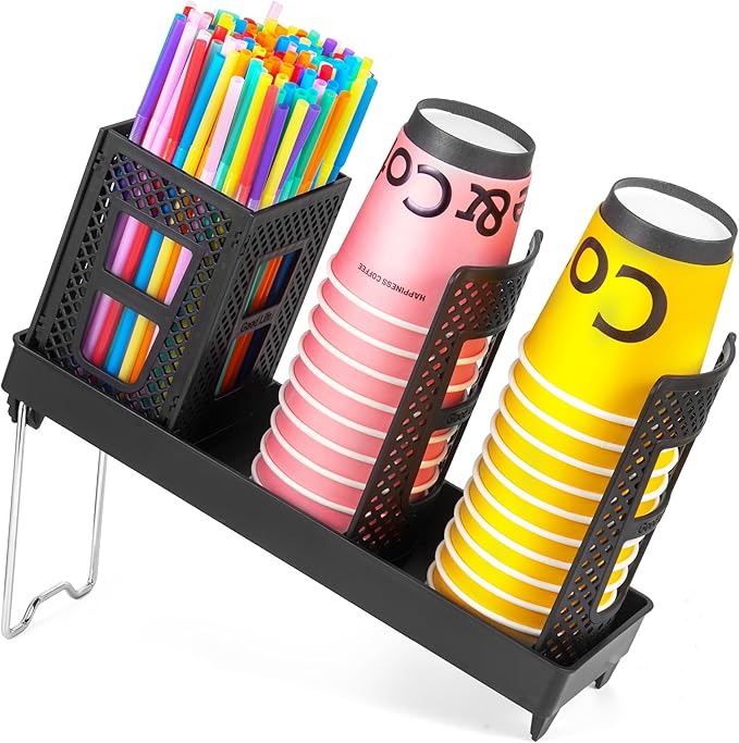 Cup and Lid Holder, Disposable Paper Cup Dispenser