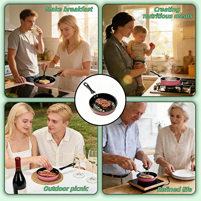 4.7 Inch Mini Skillet, Non-Stick Egg Pan