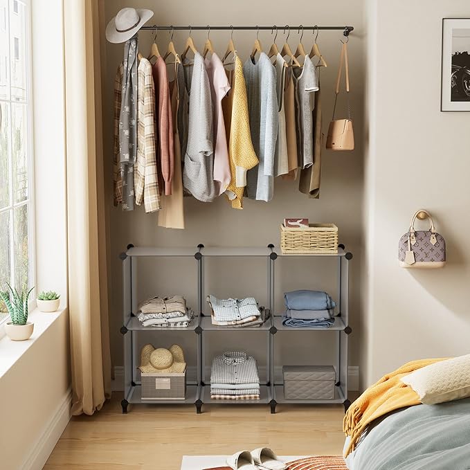 HOMIDEC Closet Organizers and Storage, 9 Cube Storage Organizer, Portable