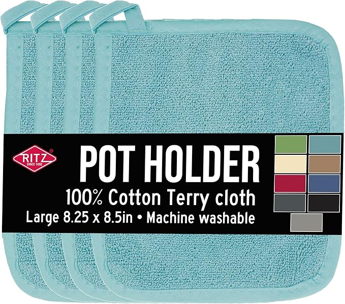 RITZ Terry Potholder & Hot Pad: Unparalleled Heat Resistant, Durable 100%