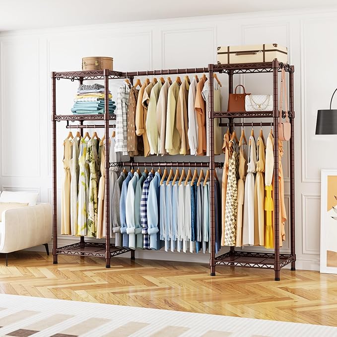 Ulif E7 Garment Rack, Heavy Duty Clothes Storage System