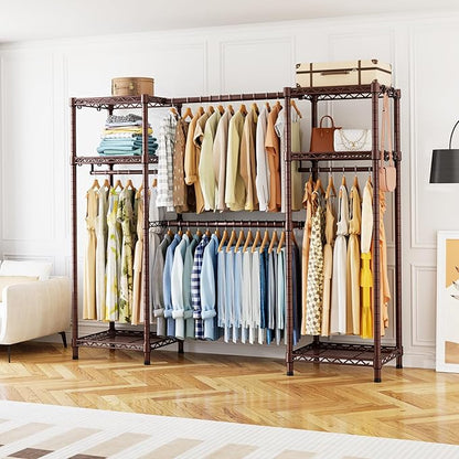 Ulif E7 Garment Rack, Heavy Duty Clothes Storage System