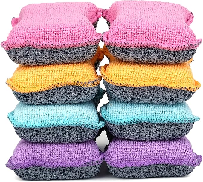 UPSTAR Dish Sponges Kitchen, Microfiber Cleaning Scrubber