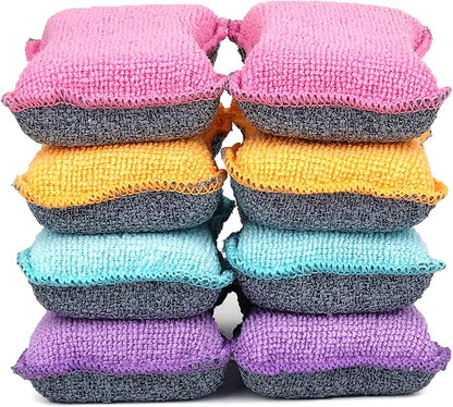 UPSTAR Dish Sponges Kitchen, Microfiber Cleaning Scrubber