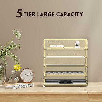 Supeasy 5 Trays Paper Organizer Letter Tray