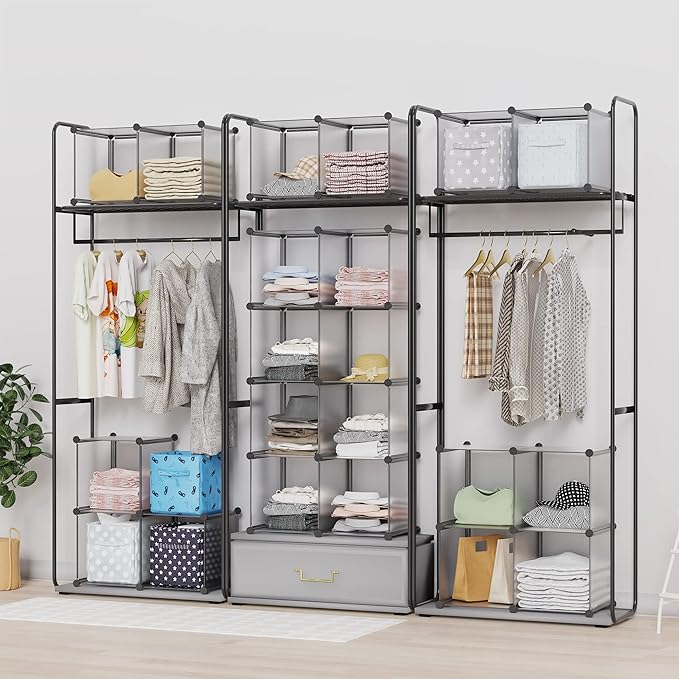 HOMIDEC Closet Organizers and Storage, 16 Cube Storage Organizer, Portable