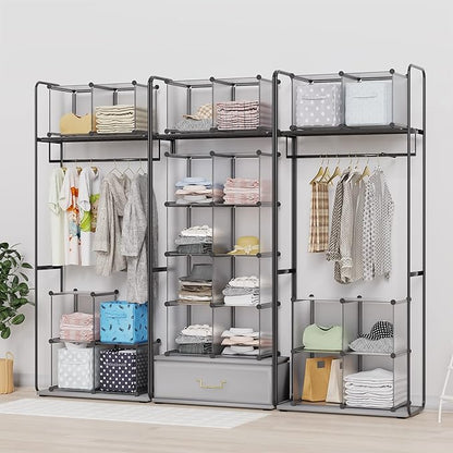 HOMIDEC Closet Organizers and Storage, 16 Cube Storage Organizer, Portable