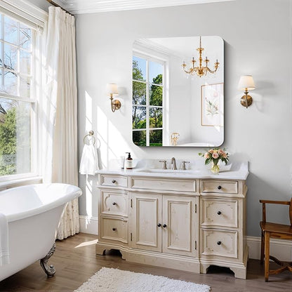CILIBER Frameless Wall Mirror, HD Shatterproof Vanity Mirror