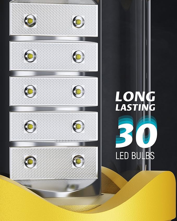 Lichamp 4 Pack LED Camping Lanterns, Battery Powered Camping Lights LED Collapsible Flashlight Portable Emergency Supplies Kit, A4YL