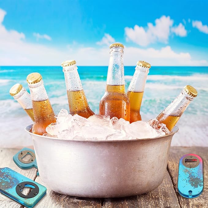 15 Sets Bottle Opener Inserts Kit Stainless Steel Round Bottle Openers Metal
