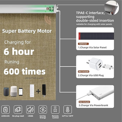 Motorized Blinds Roller Shade