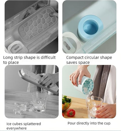 3D Upgraded Silicone Ice Cube Tray