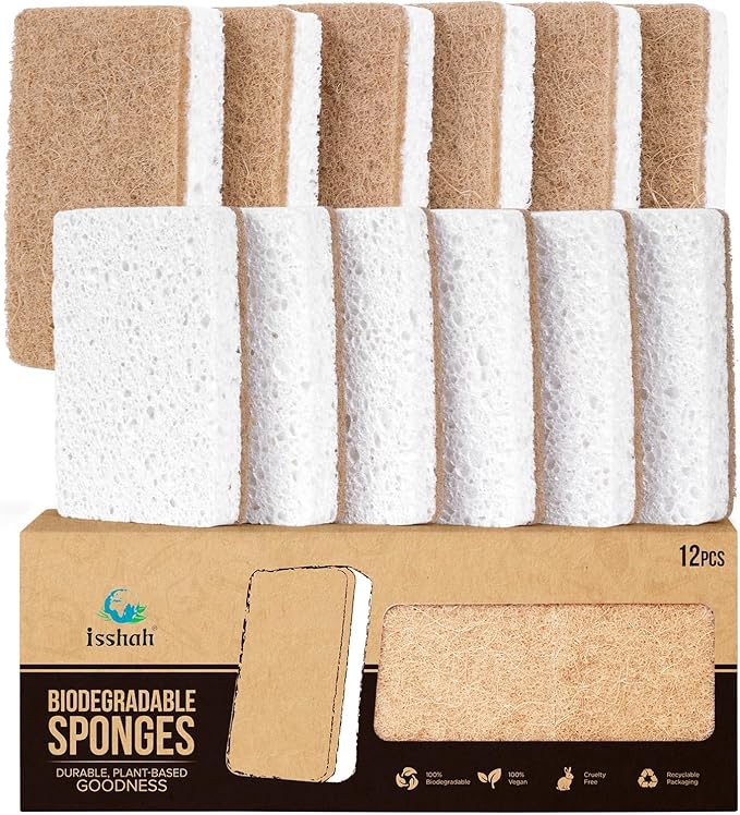 Isshah Plant-Based Kitchen Sponges