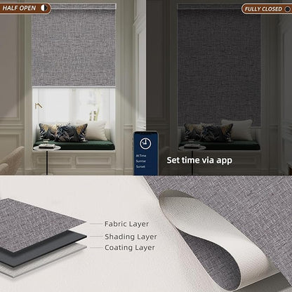 Motorized Roller Shade: Blackout, Electric Blinds, Compatible