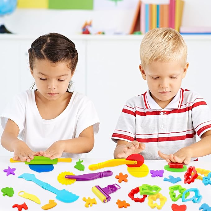Dough Tools Set for Kids 20 PCS Dough Play Tools