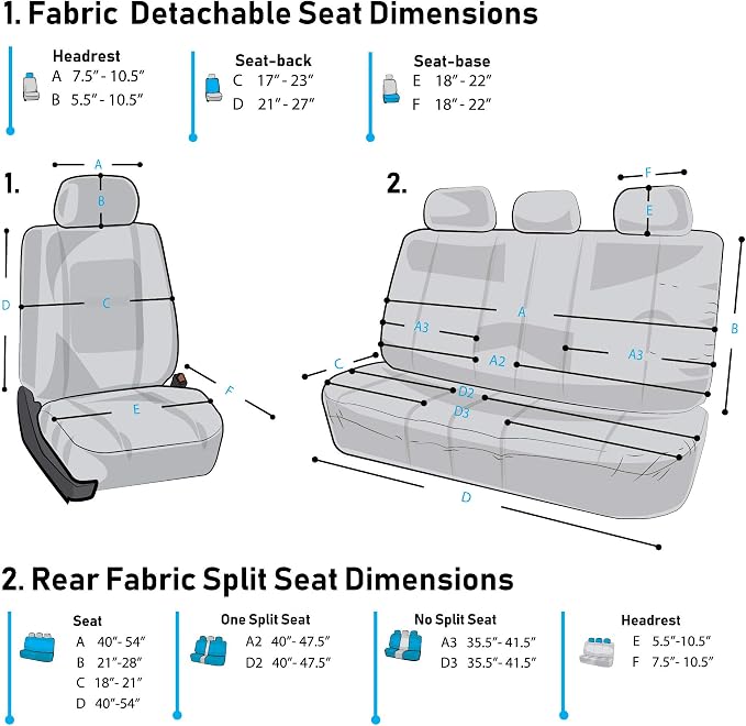 FH Group Premium Modernistic Flat Cloth Car Seat Covers – Universal Fit, Washable Seat Covers for SUV Sedan Van, Pink, Full Set