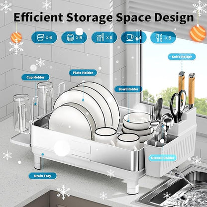 Ewaiira Dish Drying Rack, 304 Stainless Steel Dish Racks