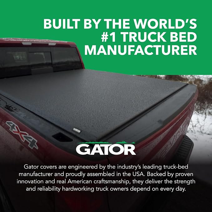 Gator Soft Roll-Up Truck Bed Tonneau Cover w/ Gear Straps | 137913 | Fits 2017 - 2026 Ford F-250/350/450 Super Duty 6' 10" Bed (79.2")